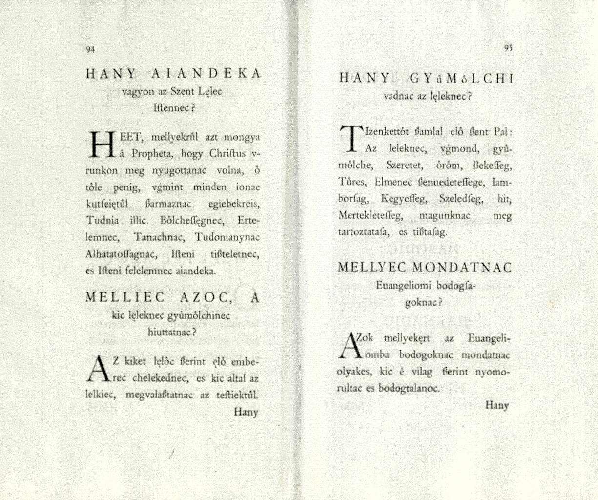 Telegdi Miklós: Az keresztyensegnec fondamentomirol..., 1562, 1884