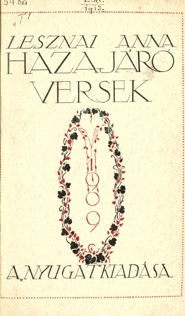 Lesznai Anna: Hazajáró versek, 1909
