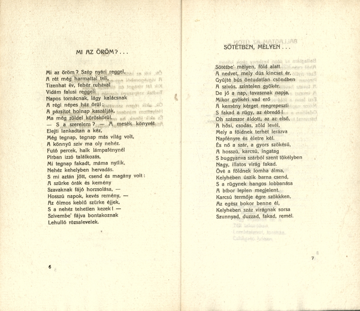 Lesznai Anna: Hazajáró versek, 1909