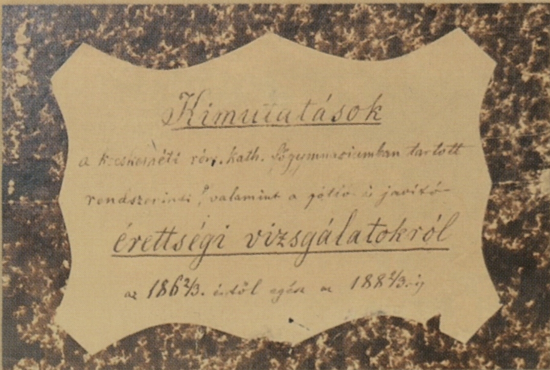 Érettségi, 1862