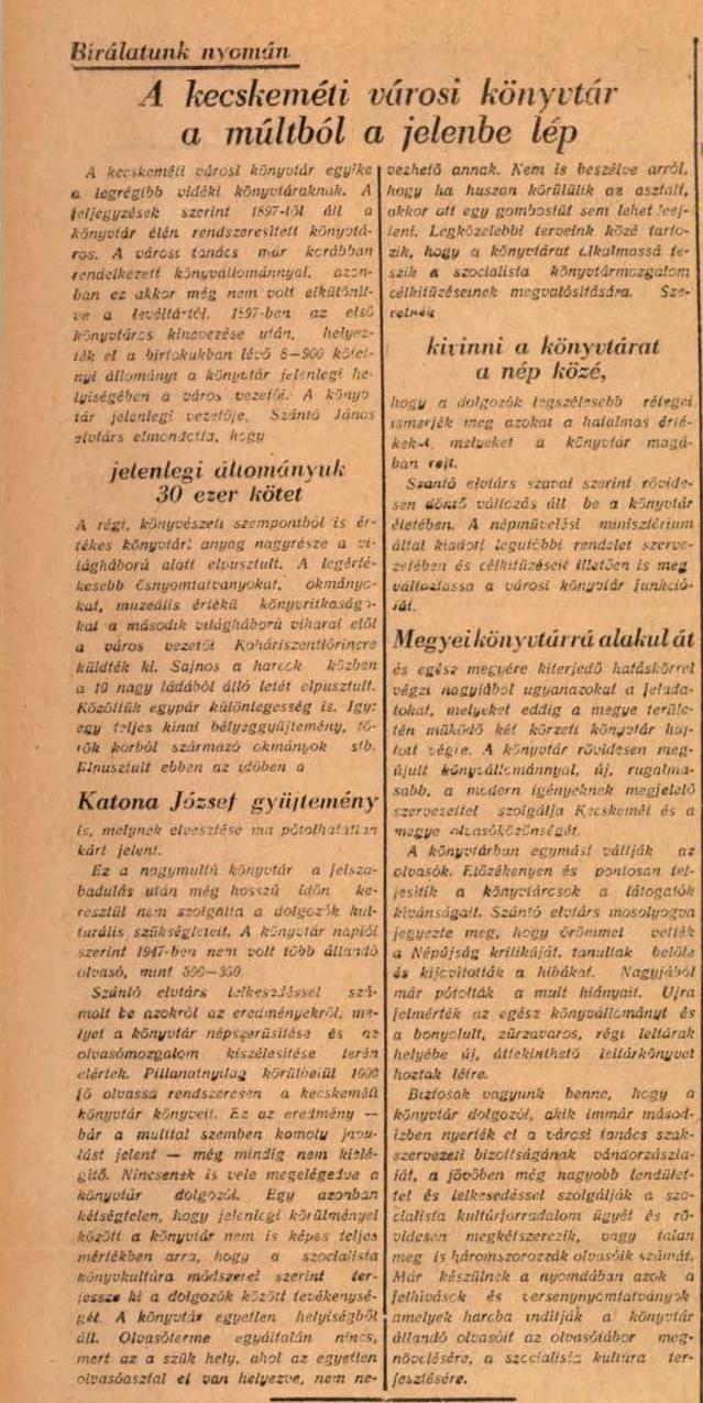 Bácskiskunmegyei Népujság, 1952. május 23.