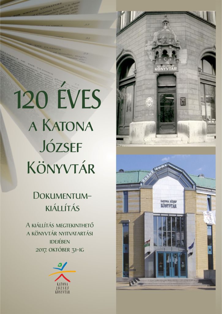 120 éves a Katona József Könyvtár - kiállítás plakát