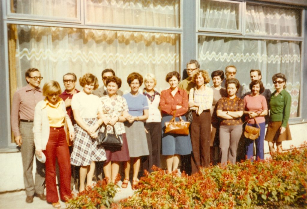 A megyei könyvtár munkatársai Balatonlellén 1974-ben