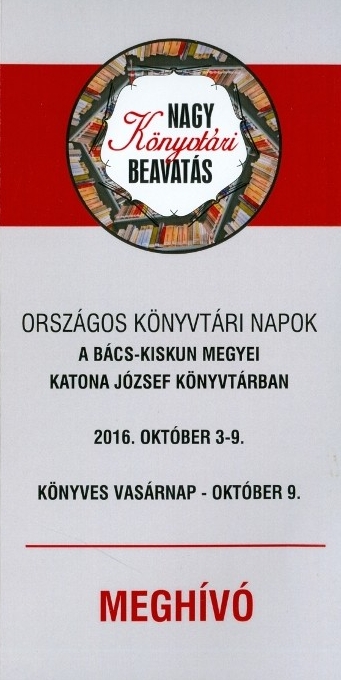 Országos Könyvtári Napok 2016.