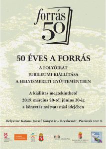 50 éves a Forrás - kiállítás plakát