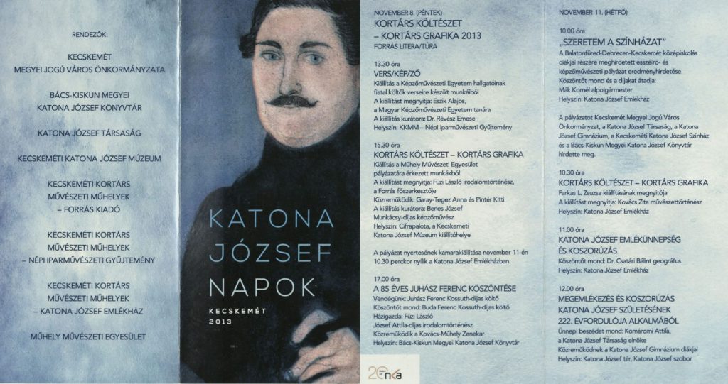 Katona József Napok, 2013. november 8-11.
