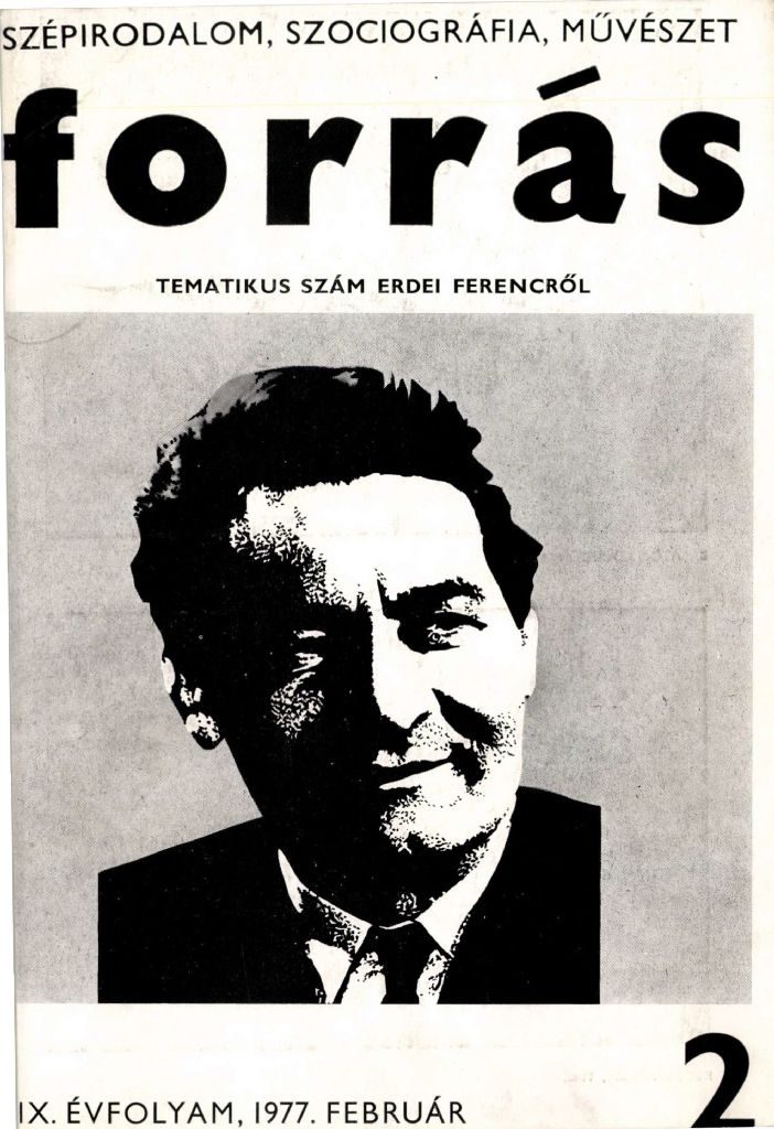 Forrás, 1977. 2. Erdei Ferenc-különszám