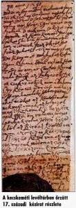 A kaftán történetének 1669-ből fennmaradt kézirata