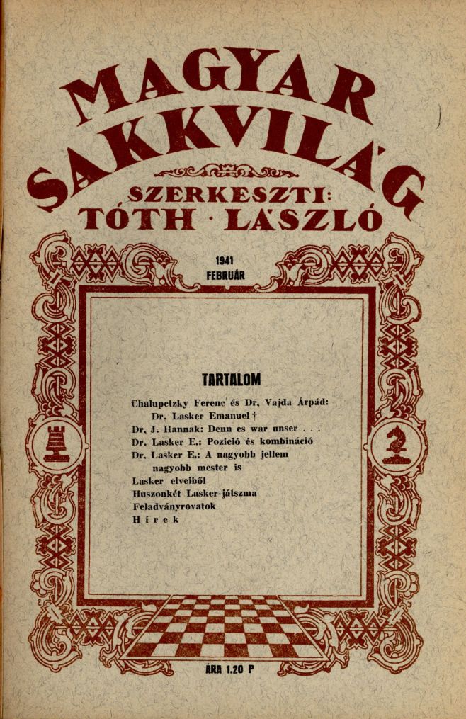 Magyar Sakkvilág - 1941. február