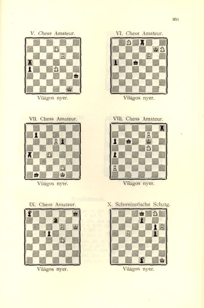 A kecskeméti nemzetközi sakkverseny 1927. c. könyv egy oldala