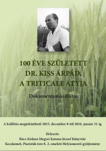 Dr. Kiss Árpád emlékkiállítás plakátja