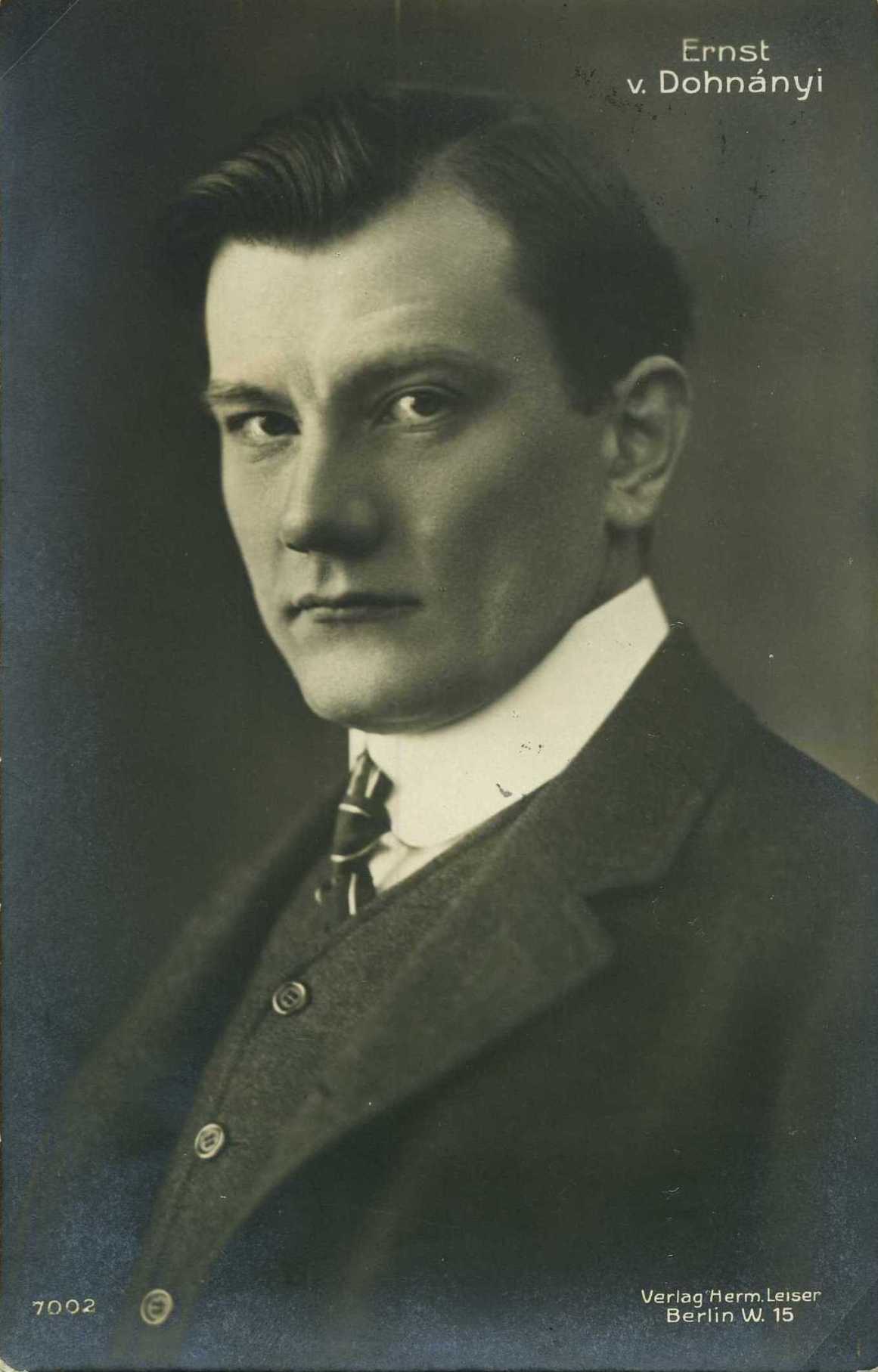 Dohnányi Ernő (1877-1960) zongoraművész, zeneszerző, karmester.
