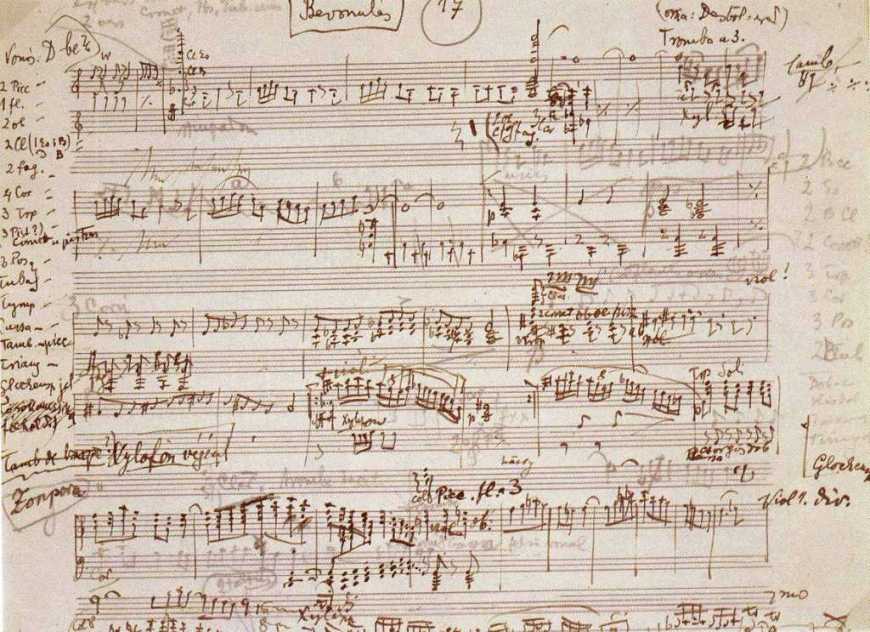 A Háry János daljáték kéziratának részlete