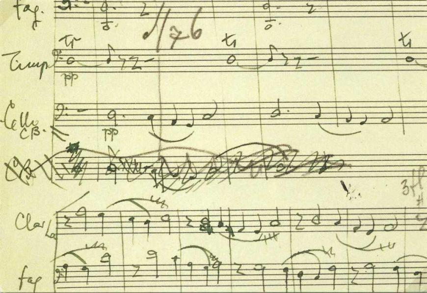 Fölszállott a páva - a zenekari mű kézirata, 1939.