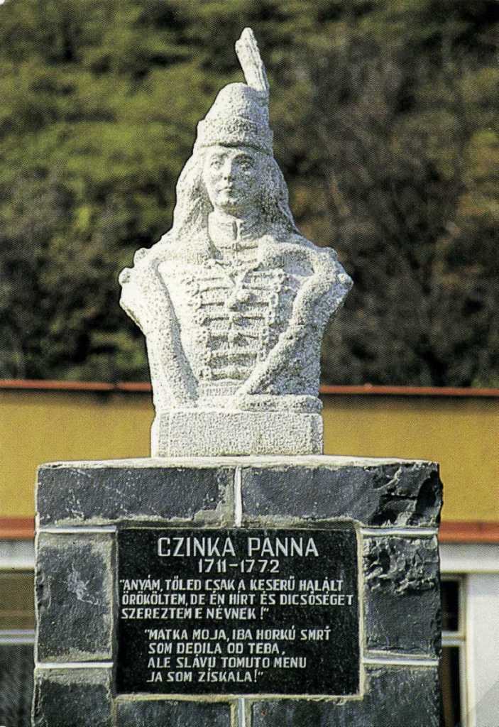 Cinka Panna sajógömöri szobra (ma: Gemer, Szlovákia).