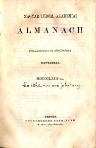 Magyar Tudományos Akadémiai almanach